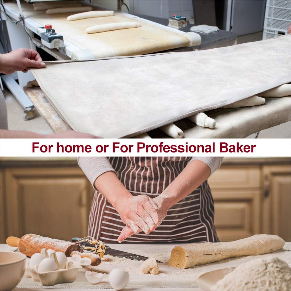 Paño para panaderos, panaderos profesionales, bata de masa, lino, tela fermentada, panaderos, pan, Baguette, tela de lino, estera para hornear