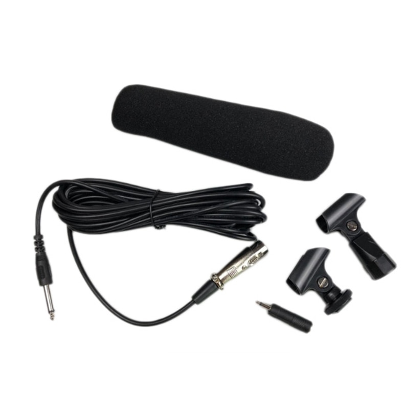 Interview Microphone Camera SLR Camera Recording Microphone DV Recorder Multichannel Microphone for News Interview Micro-Movie