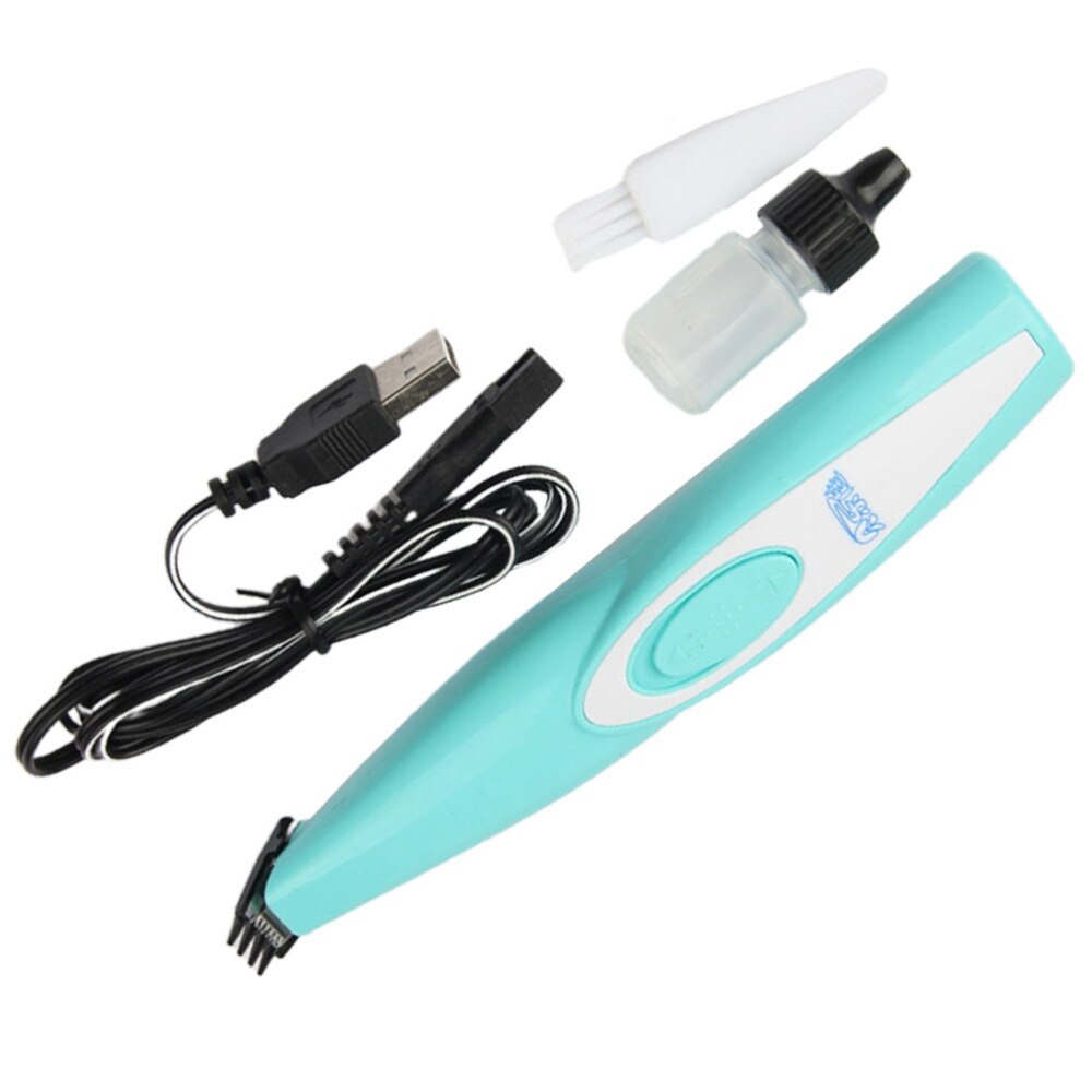 Elektrische tondeuse voor thuisgebruik, hondentrimmer, veilig scheerapparaat, dierentrimmer (groen)