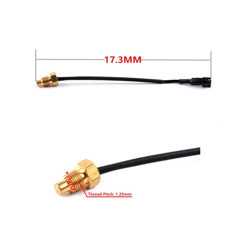 Cavo Sensore Temperatura Acqua Per Moto - Filettatura M10x1mm, 2 Pin, Compatibile Con Misuratori KOSO