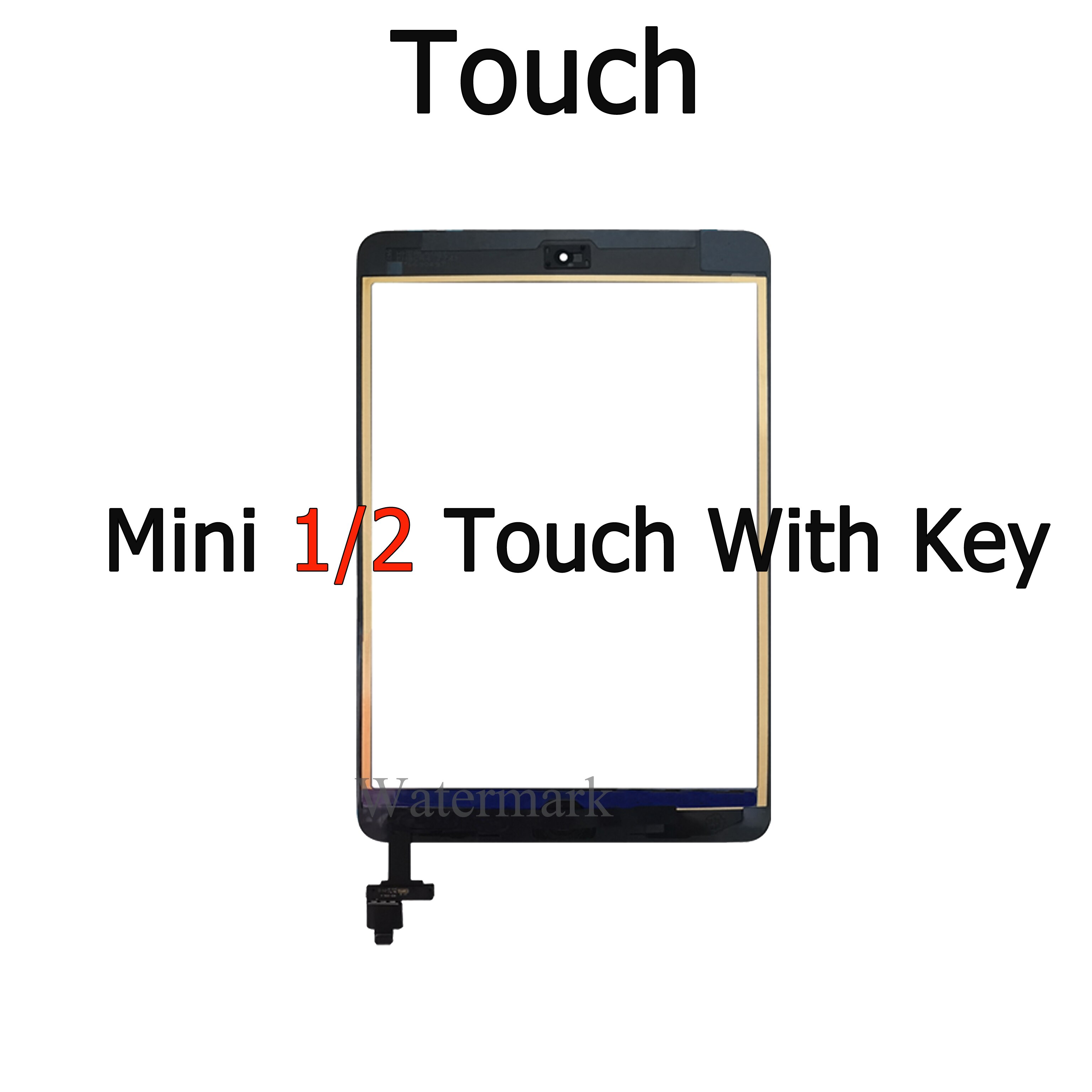 LCD and Touch Screen Display Tested For APPLE iPad Mini1 Mini2 Mini3 A1432 A1454 A1455 A1489 A1490 A1491 A1600 A1601 Mini 1 2 3: MINI1 2 White Touch