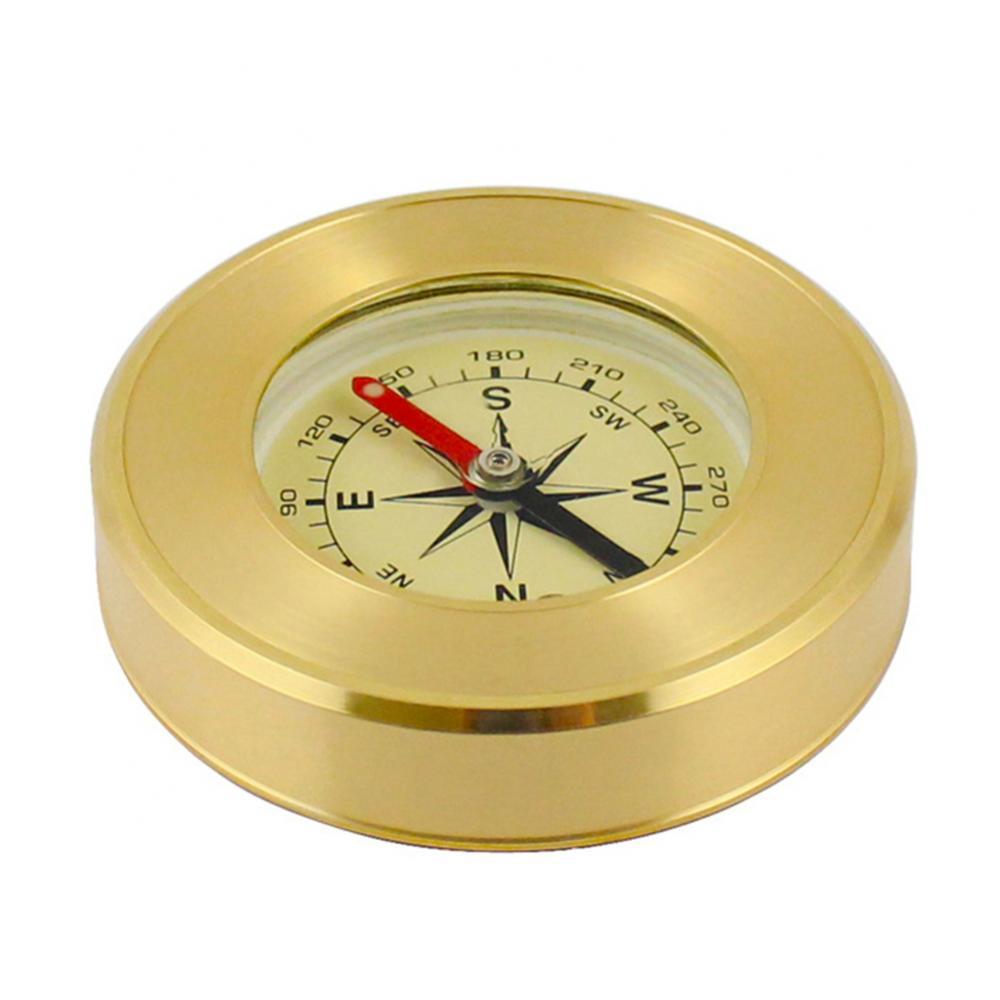 Hand-held Pocket Traveling Hiking Camping Navigation Brass Portable Compass boussole kompas Camping Equipment походный инвентарь