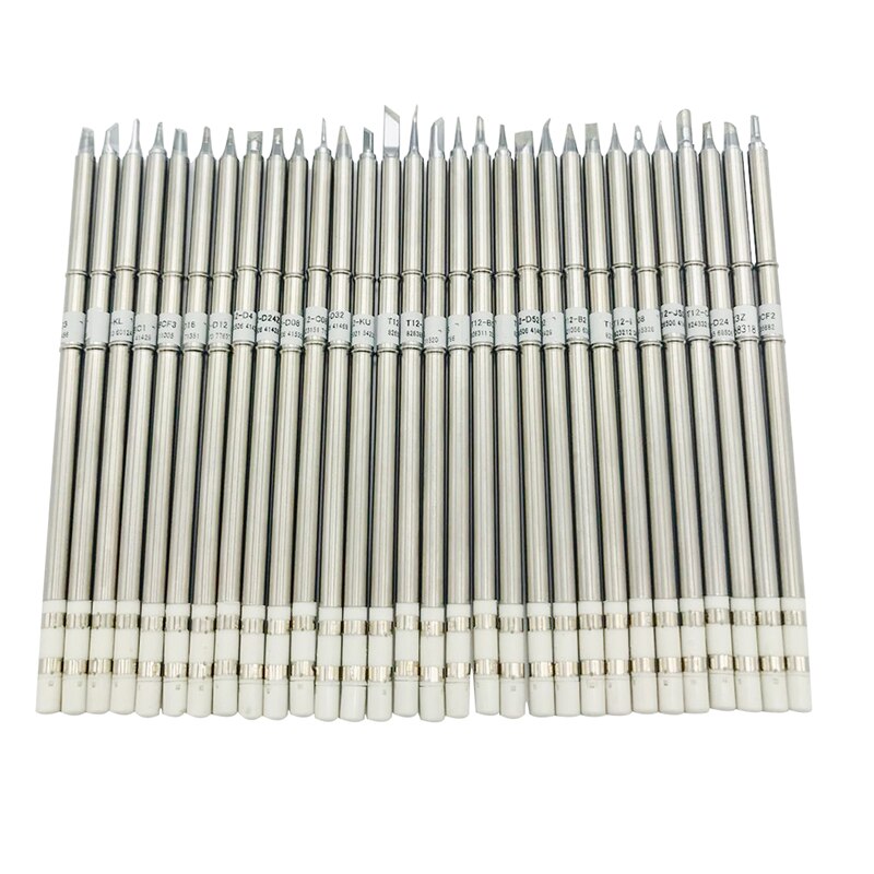 T12 Soldering Solder Iron Tips T12 Series Iron Tip For Hakko FX951 STC AND STM32 OLED Soldering Station Electric Soldering Iron