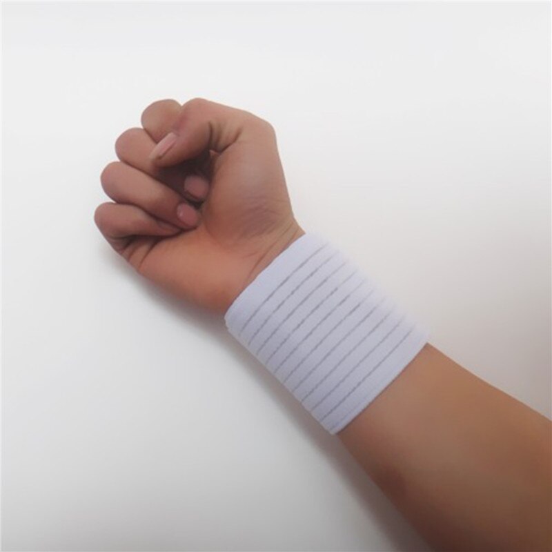 Handgelenkbandage, elastische sportbandage, handgelenkstütze mit klettverschluss, fitnessbandage, tennisbandage aus baumwolle, handgelenkbandage: Weiß