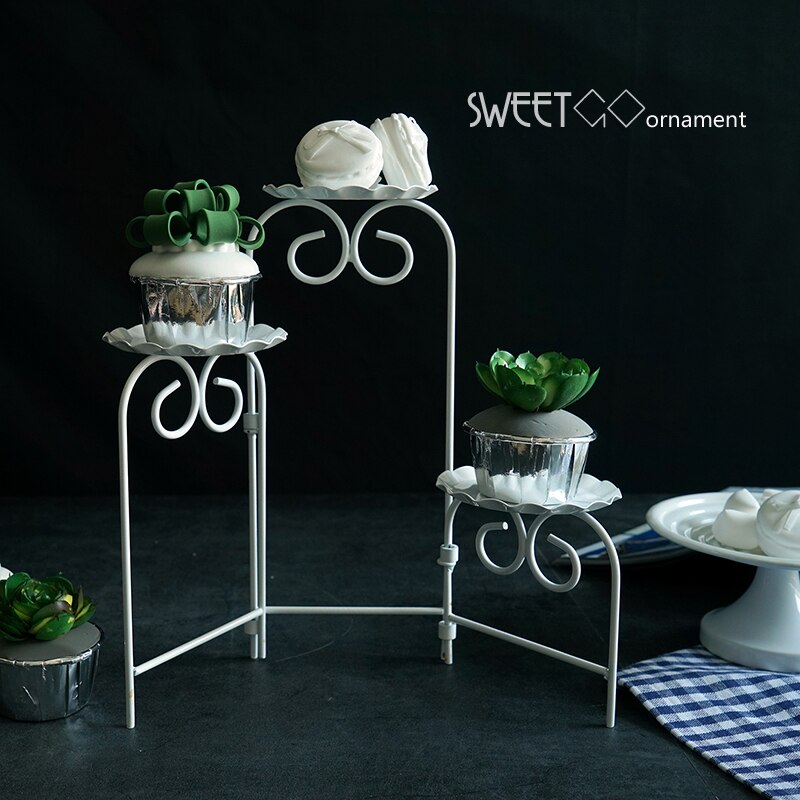 SWEETGO Cupcakes Ladder stand fold able cookies decorating tools for wedding sweet dessert table supplier baker showcase display