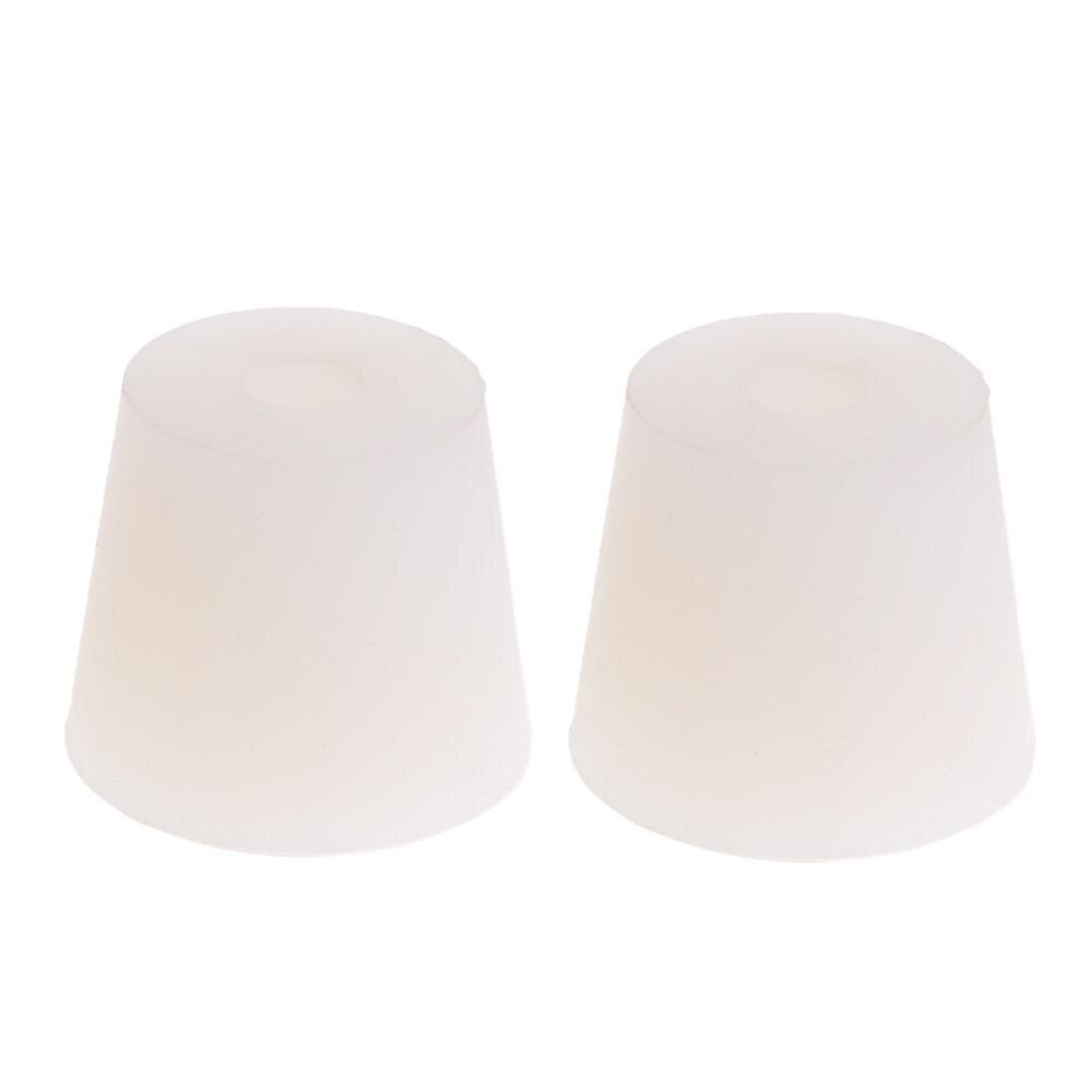 2 Pcs Silicone Rubber Plug Stopper With Hole Airlock Valve Bubbler Wine Brew: Style 06