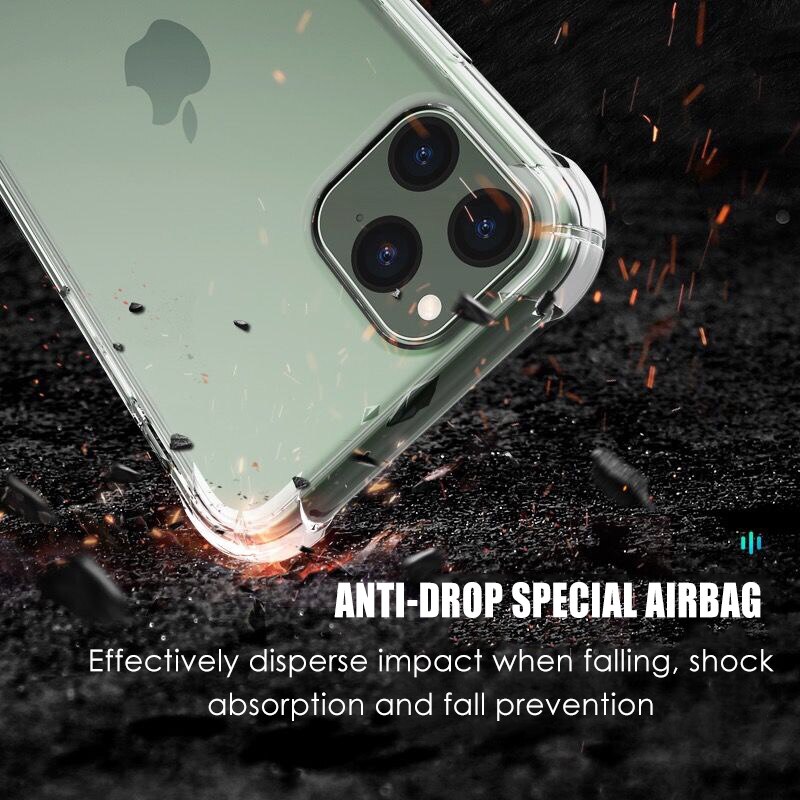 Luksusowe, odporne na wstrząsy silikonowe etui do iPhone SE 2020 11 Pro Max XR XS X przezroczyste etui do iPhone 7 8 6S 6 Plus 5 5S SE okładka
