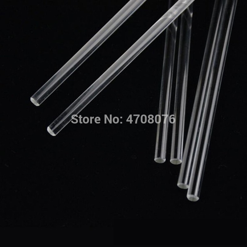 Vareta de vidro de borosilicato de Laboratório mexendo vara/muddler agitador para experimento científico de vidro transparente dia 8mm 10 pçs/lote