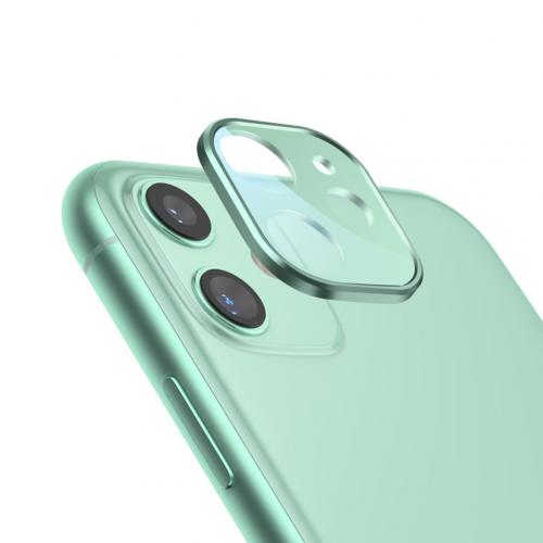 Støvtæt telefon bagkamera linse beskyttelsesfilm cover til iphone 11 pro max anti-reflekterende ultra-tynd anti-ridse cover: Grøn til iphone 11