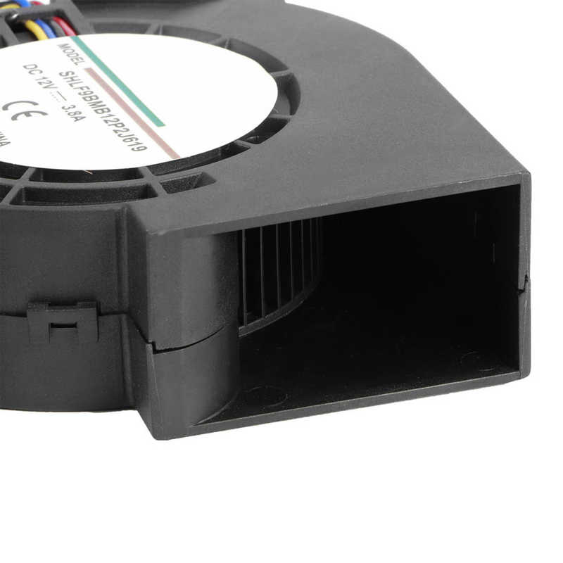 Ventilateur centrifuge 12V, 3,8 a, 190CFM, ventilateur à Double roulement à billes, accessoire de cuisson pour barbecue, 7500 tr/min
