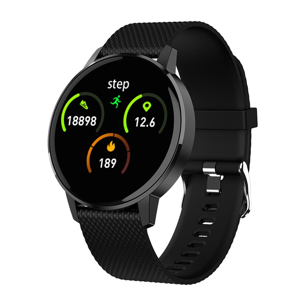 Smart Horloge T4 Armband Hartslag Bloeddrukmeter Oproep Herinnering Fitness Tracker Waterdicht Smart Horloge Android Ios: Black