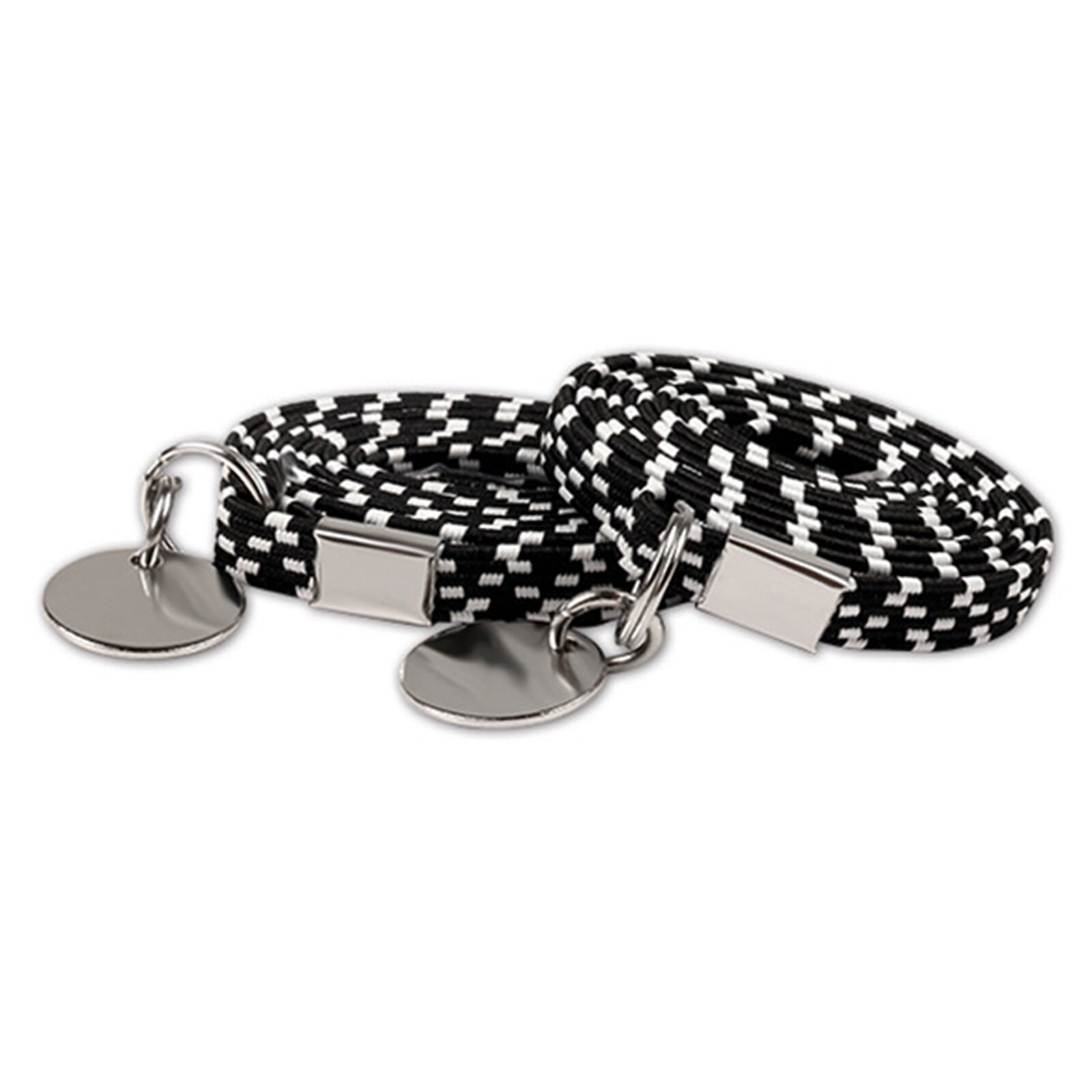 Elastic One Hand No-tie Shoe Laces Shoe Laces for Adults and Kids Many Colors TC21: black white