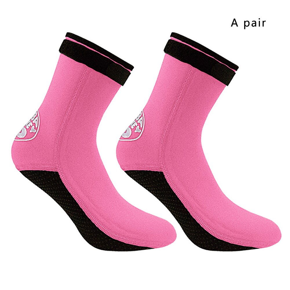 Heren dames verstelbare antislip surf strand veter draagbaar gemakkelijk te dragen neopreen duiksokken beschermende laarzen snorkelen warm: Roze / M