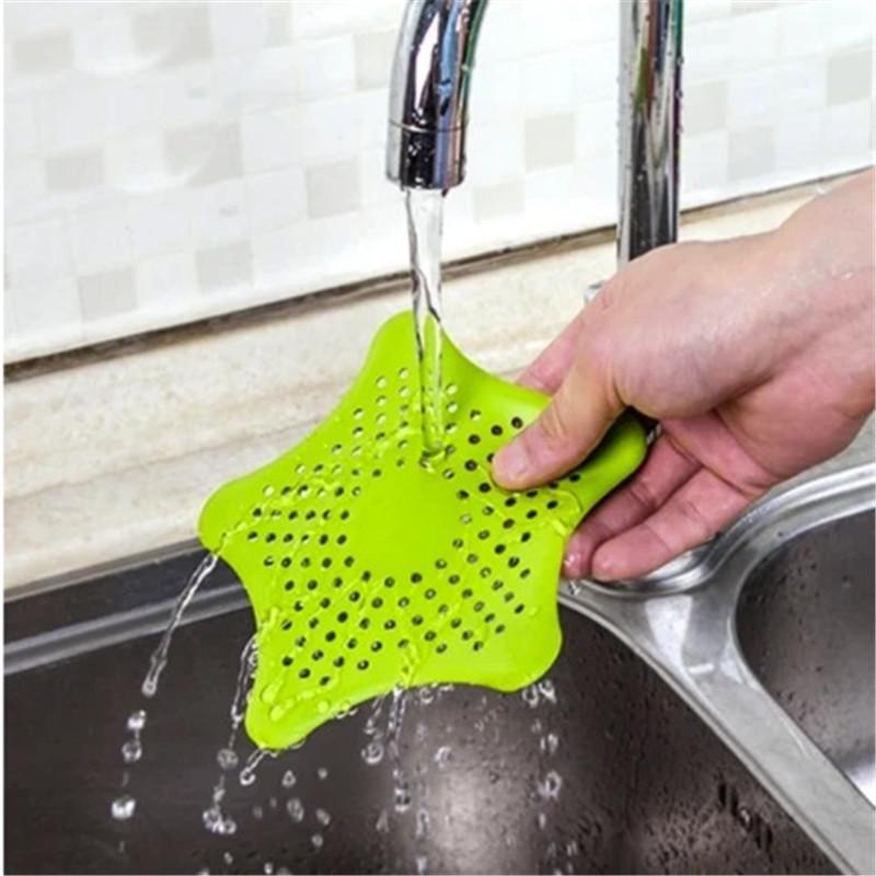2pcs Silicone Sink Straining Stopper Kitchen Sink Strainer