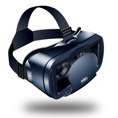 Vrg pro 3d vr briller virtual reality vidvinkel fuldskærms visuelle vr briller til 5 to 7 tommer smartphone briller enheder: Vr sort