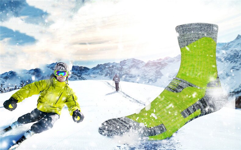 5Pairs Winter Thermal Ski Soccer Socks Men Women Sports Hiking Snowboard Socks Thermosocks Cycling Trekking Hiking Socks