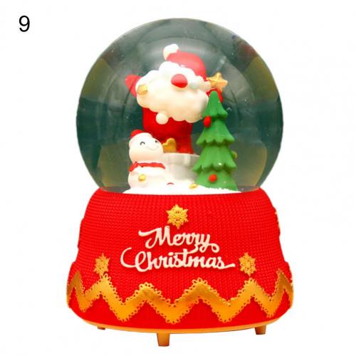 Miniature Decorative Christmas Glass Snow Globe Ornament Display Glass Snow Globe Party Decoration:  M 9