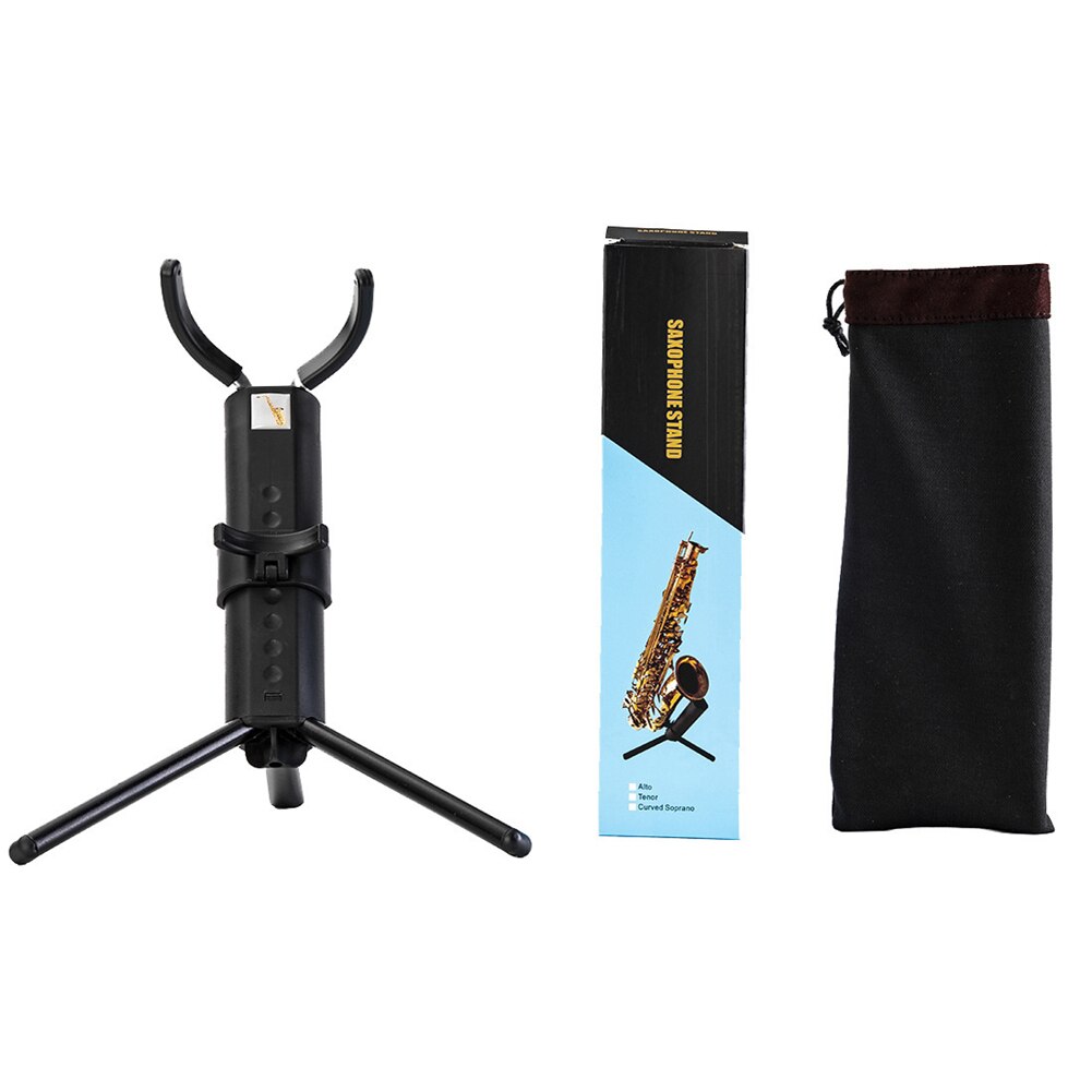 Adjustable Tripod Tenor Alto Sax Stand Support Rack Wind Tube Horn Metal Rack Foldable Stand Alto/Small Soprano Sax Universal