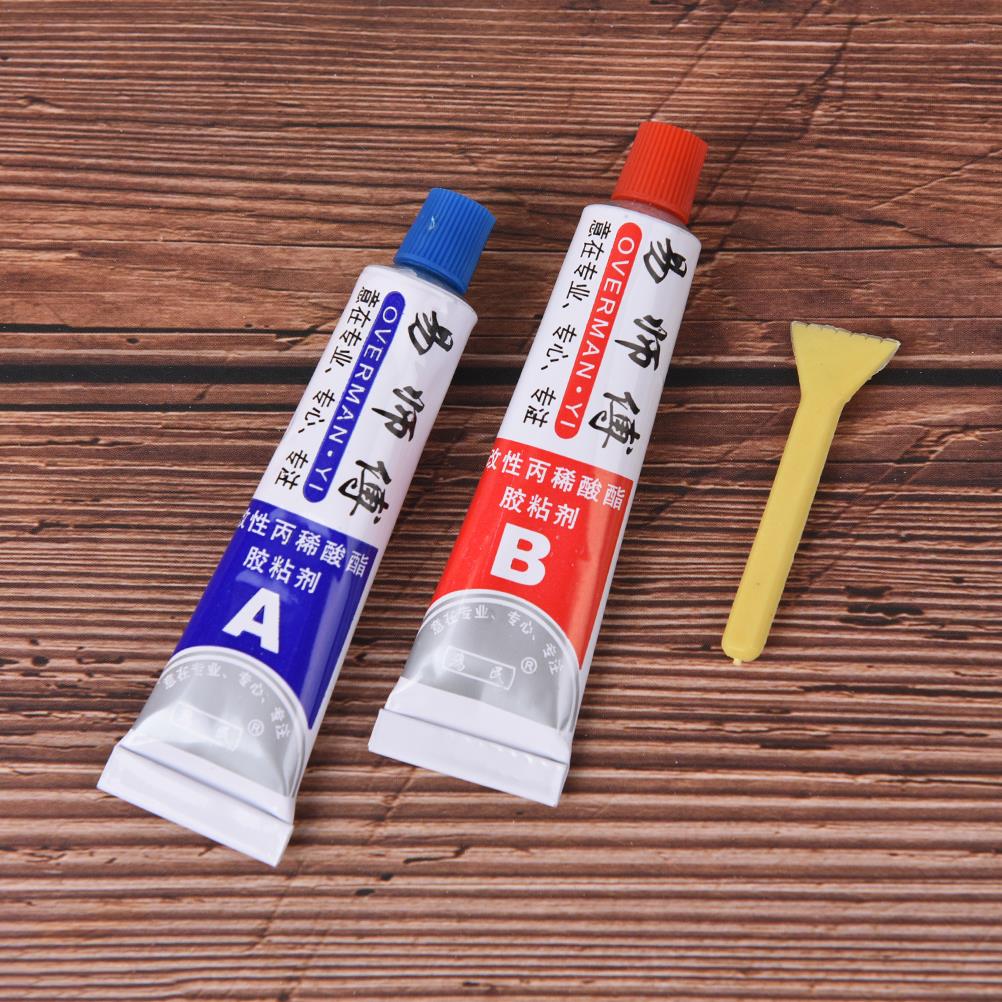 2pcs(A+B) Modified Acrylic Glue Adhesive for Metal Plastic Wood Crystal Glass Jewellery Superior Strength