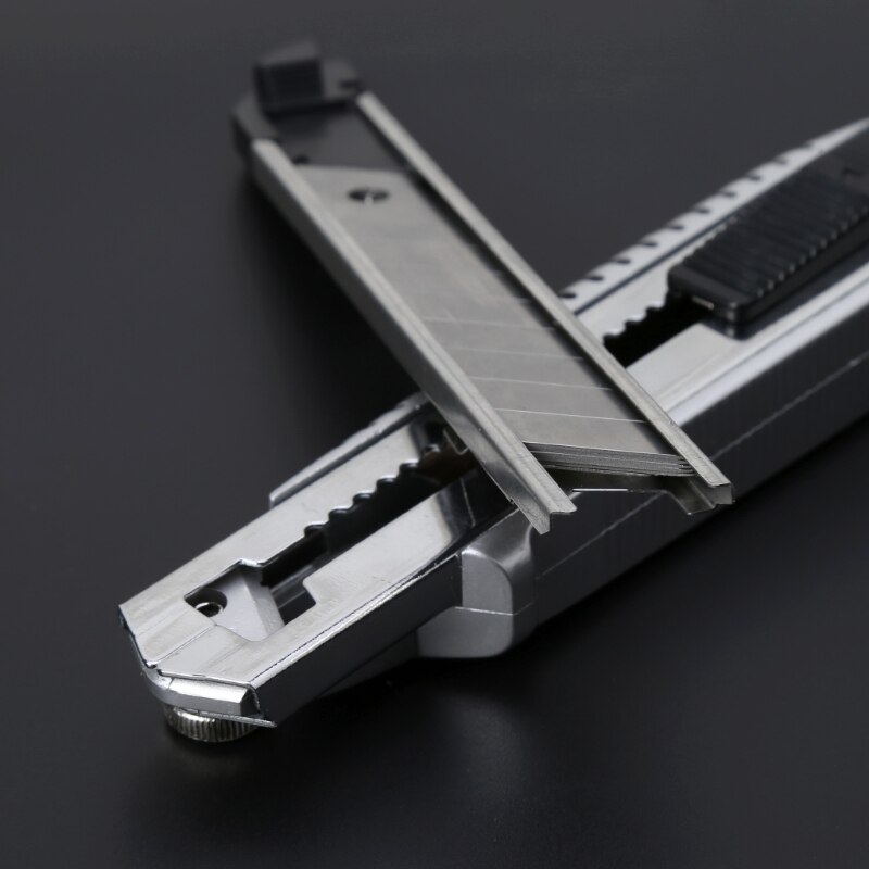 Stainless Steel Wall Paper Cutting Utility Knife Cutter Razor Blade Retractable 62KB