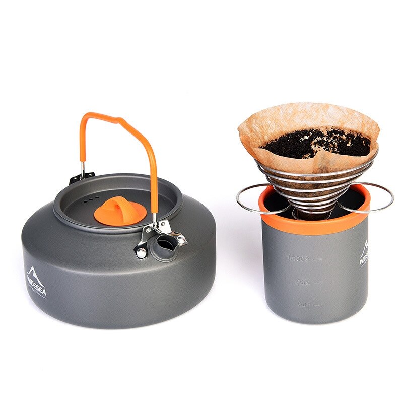 WIDESEa Camping Aluminium Tasse draussen Becher Tourismus Geschirr Picknick Kochen Ausrügestochen Tourist Wandern Wandern