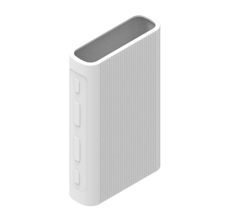 Model PB1050ZM Externe Antislip Siliconen Bescherm Case Voor Xiaomi Powerbank 3 10000Mah Super Flash Charger Accessoires case: White PB1050ZM