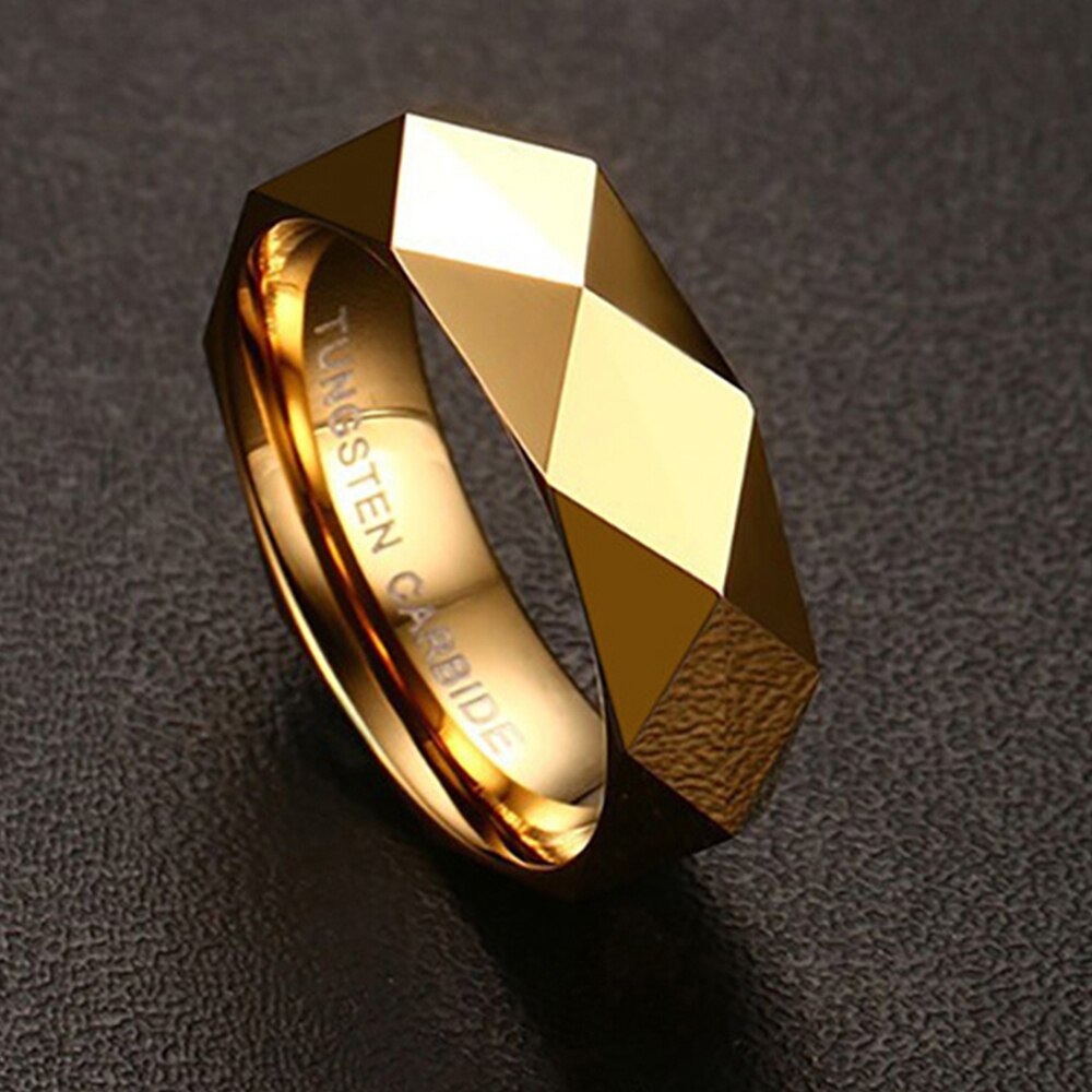 Tungsten Ring Wedding Bands Ring Geometrische 6mm Vrouwen Tungsten Carbide Ringen Sieraden Unisex heren Tungsten Ring