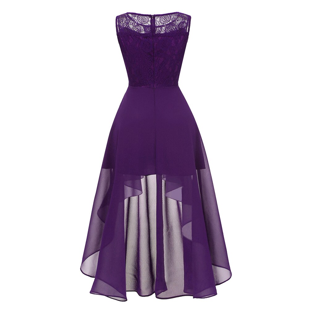 OML-536 # Sommer sexy Spitze Chiffon-violett Rosa Brautjungfer Kleider Kurze lange prom Party Kleid mädchen günstige frauen