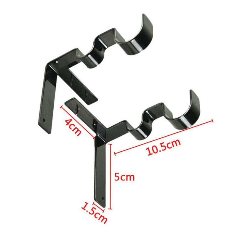 Double Hang Curtain Rod Bracket Into Window Frame Curtain Rod Brackets