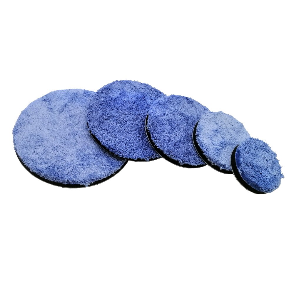 3/4/5/6/7inch Microfiber Polishing Pad Polishing Buffer Pads Buffing Pad Kits Micro Fiber For DA/RO Car Polisher Pack 10