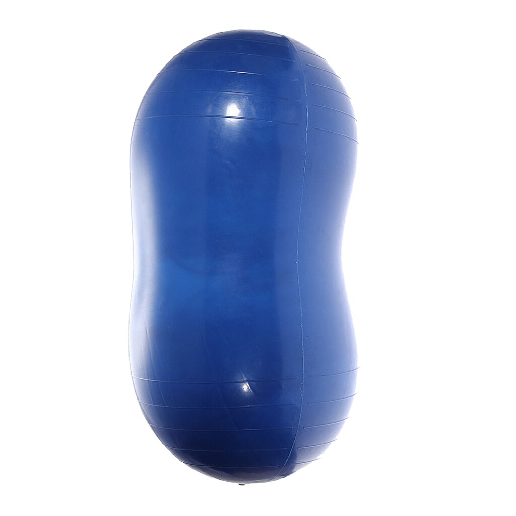 Blue Peanut Shape Yoga Pilates Ball Gym Exercise Fitness Physio Health Sport
