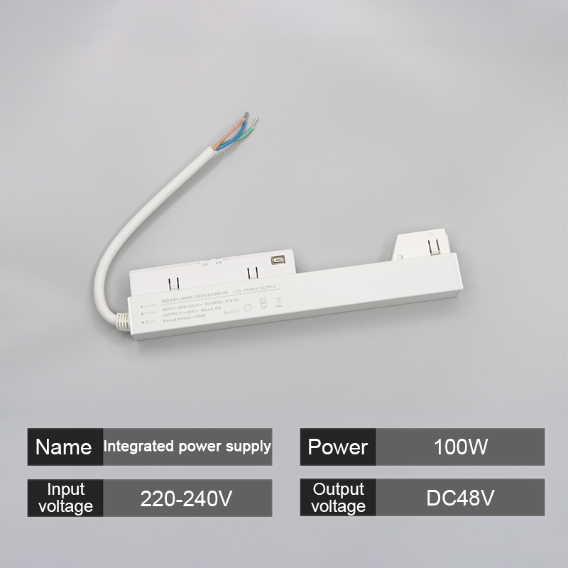 Magnetische Spoor Licht Power 110-220V Transformator Grille Flood Lamp Moderne Flexibele Lineaire Armatuur Led Spotlight DC48V Living: lichtgroen