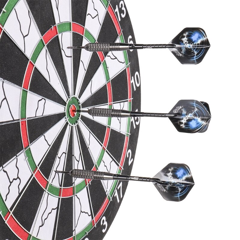 12pcs Steel Tip Darts set 22g Hard Dart Steel Barrel Shafts Flights H4GF