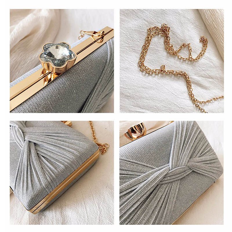 Fengting luxury Party Evening Bag Small gold dinner clutch purse brand Women's Bag Wedding Hand Bag FTB208