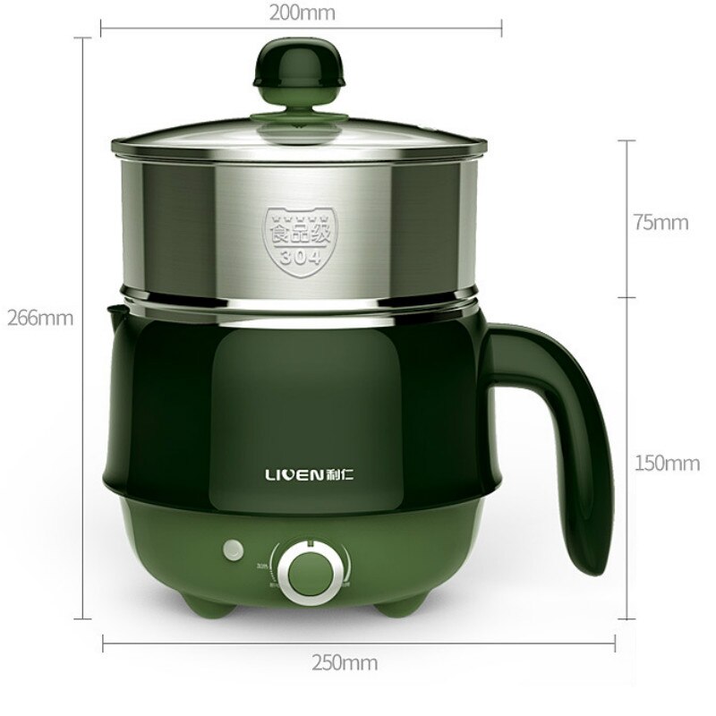 1.5L 220V EU Mini Multifunction Electric Cooking Machine Single Layer Available Pot Multi Electric Rice Cooker