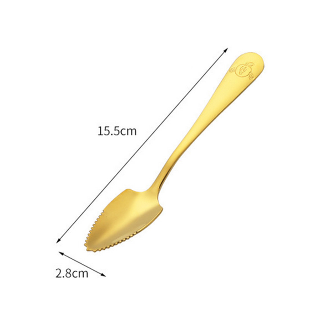 Kitchen Fruit Mud Spoon Stainless Steel Fruit Scraping Mud Spoon Baby Food Supplement Tool With Saw Tooth для кухни повесить