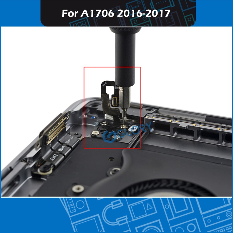 Original 821-00919-A A1706 Touch ID Button for Macbook Pro Touch Bar 13" A1706 Power ON/OFF Button Year EMC 3071 3163