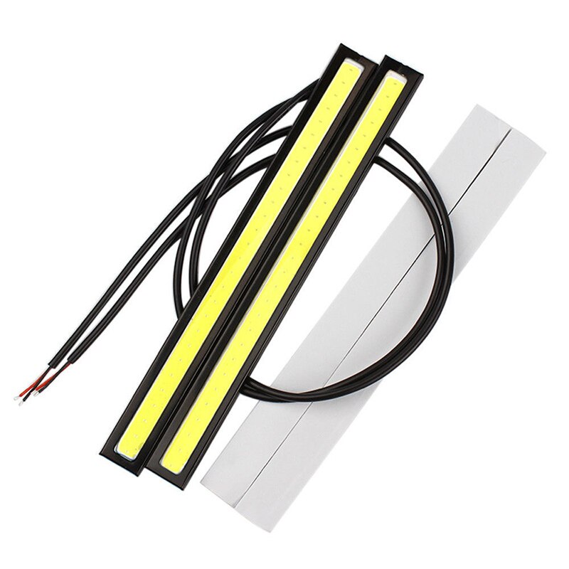 Luces diurnas universales para coche, lámparas para luces exteriores, resistentes al agua, 1x17cm
