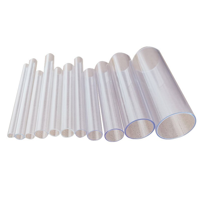 pc/pvc rigid clear tubing hard plastic tubes 0.5m/2pcs