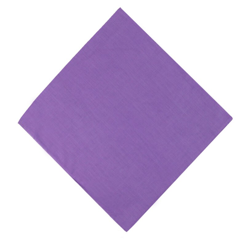 100% Cotton Soild Plain Black White Navy Blue Red Color Bandanas For WomensMens Multi Colour Style Wristband: Purple