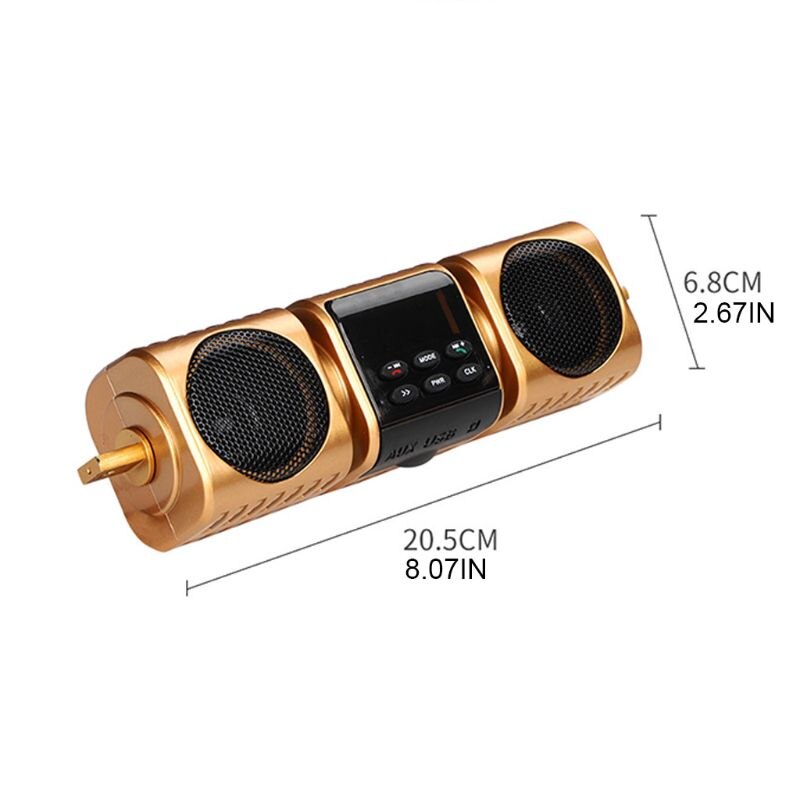 Altavoz Bluetooth portátil para motocicleta, reproductor MP3 con soporte para tarjeta TF, AUX, resistente al agua,