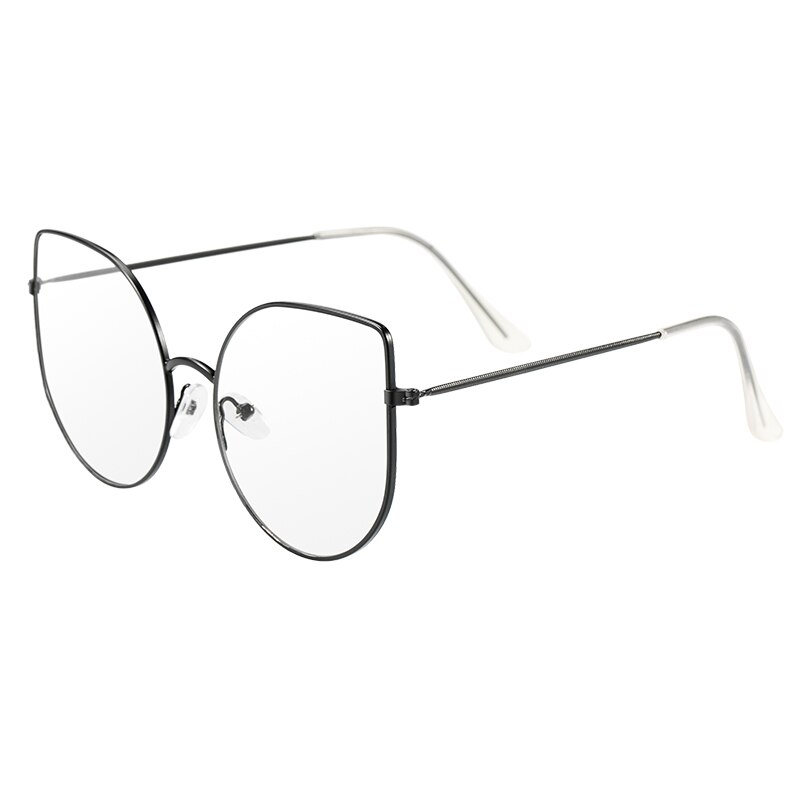 Grote metalen cat eye dameszonnebril met groot frame - verkoop van veelkleurige dameszonnebrillen retro: C8