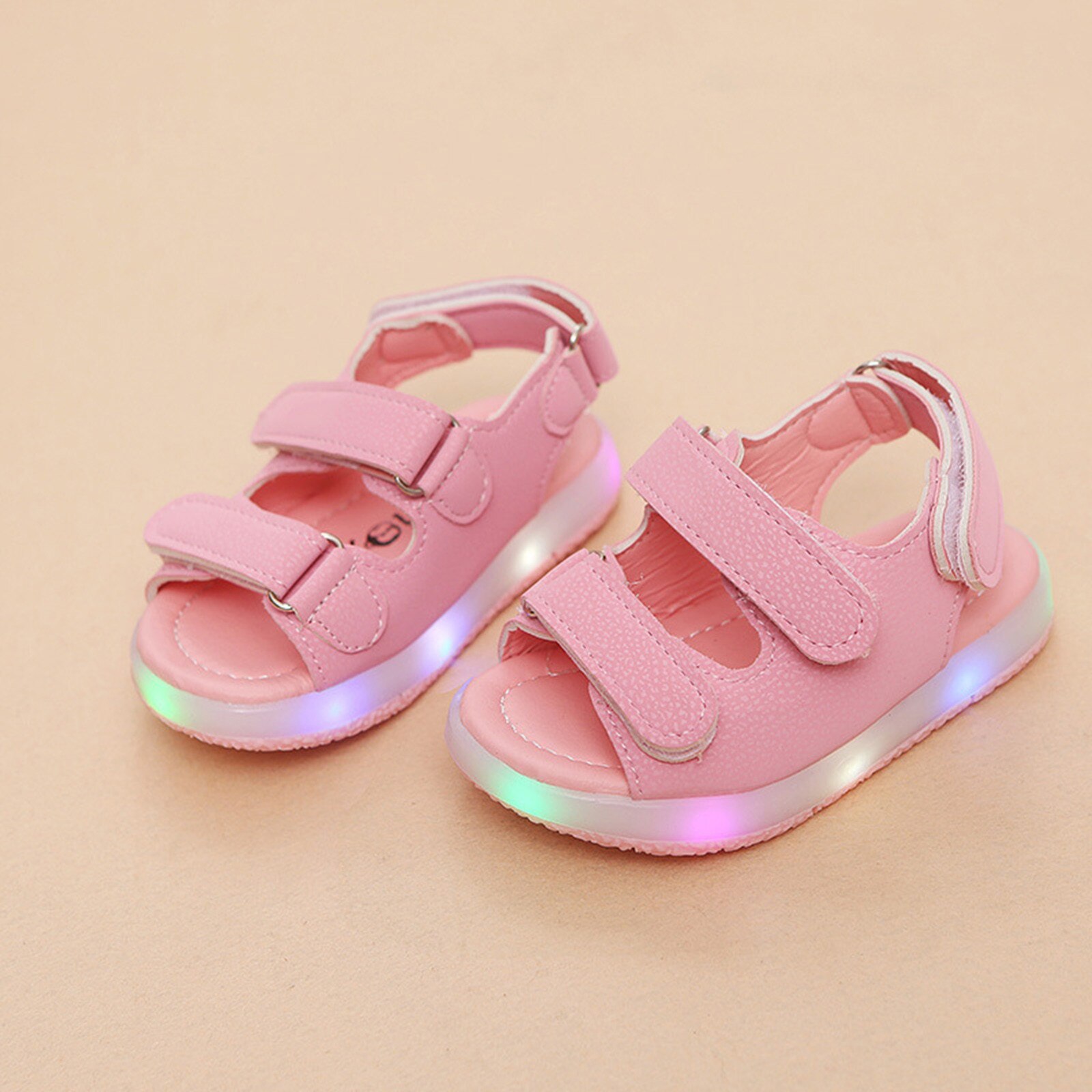 Children Led Light Luminous Sandals Casual Shoes Non-slip Soft Sole Baby Boys And Girls Beach Sneakers Sandals