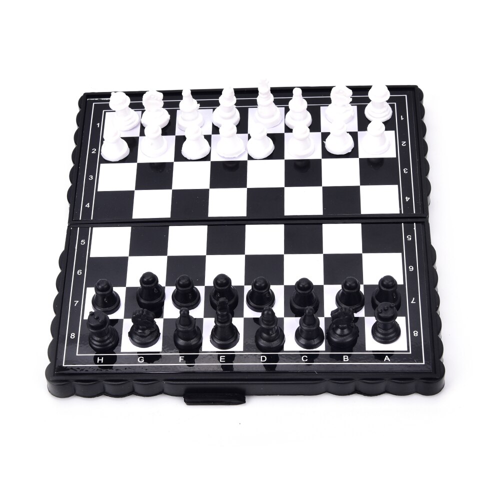 32 Pcs/set Folding Magnetic Plastic Chess Board Set with Pieces Games Accessories