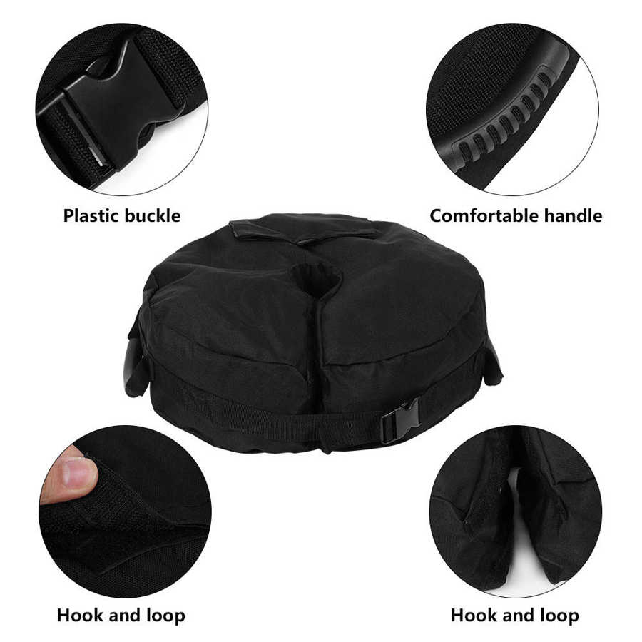Knie Pads 46cm Tragbare Außen Strand Sonnenschirm Basis Gewicht Tasche Unterstützung Sandsack Befestigung Sand Tasche sterben schatten