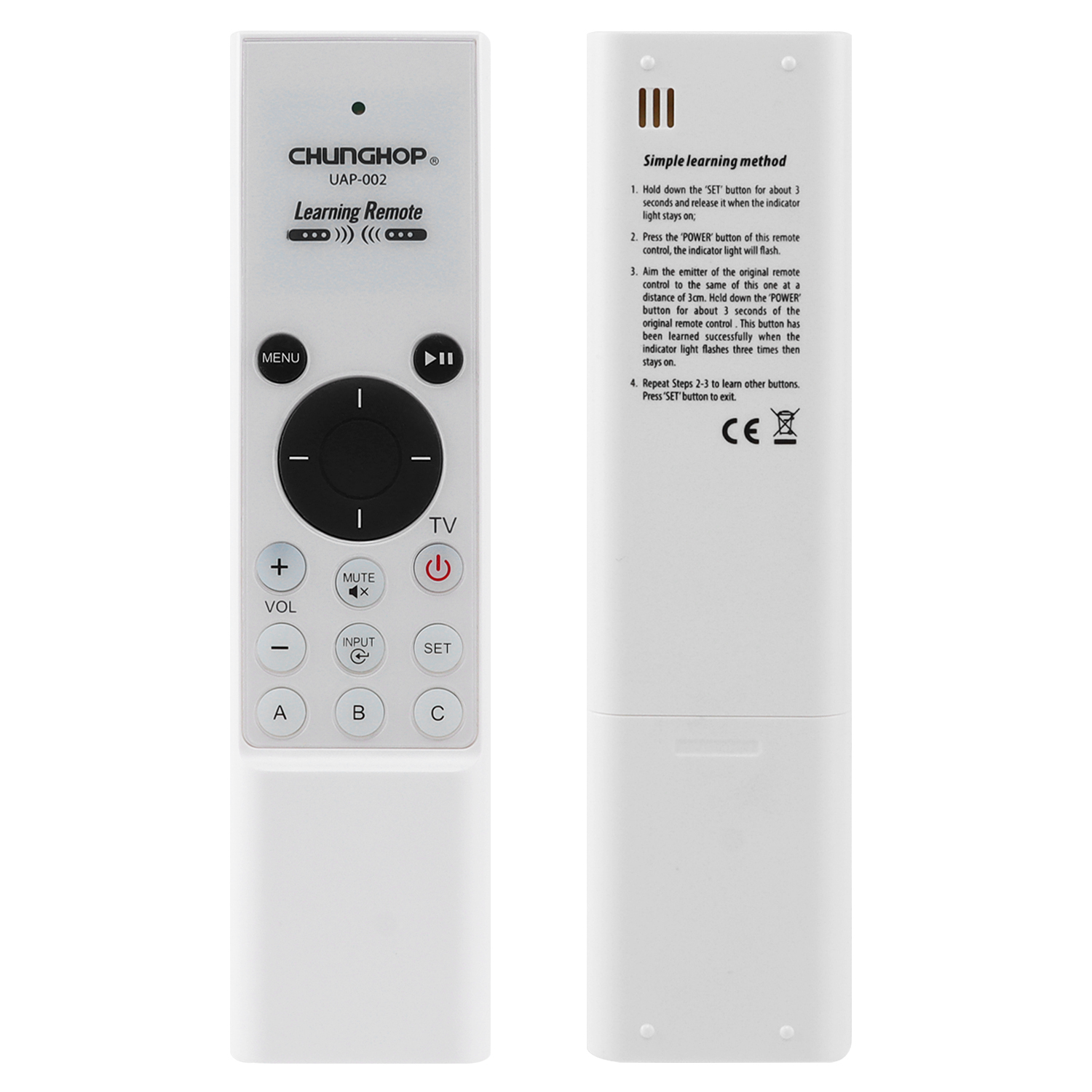 Remote Control Use for Apple TV 2/3/6th A1294 MM4T2ZM/A MD199LL/A MC572LL/A MC377LL/A A1427 A1469 A1378 MM4T2AM/A Mus Controller: WHITE