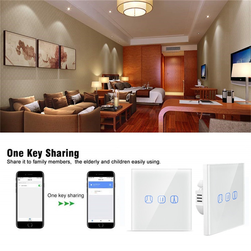 Smart home wifi smart elektriska persienner gardinomkopplare röststyrning av alexa google home switchbot gardin