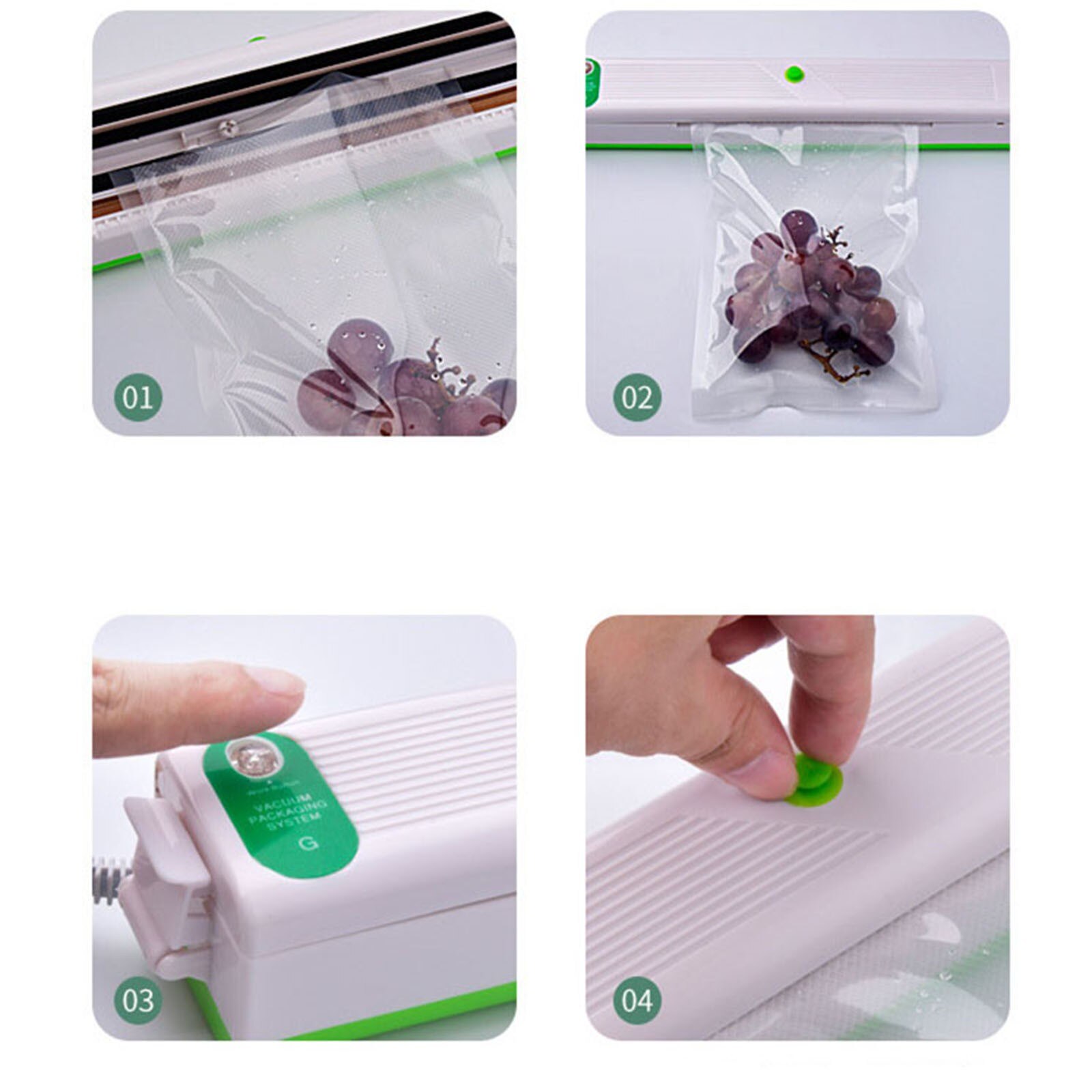 Vacuum Food Sealer Automatic Household Vacuum Sealer Packaging Machine For Food Savers Starter Dry Moist Food Modes#db4