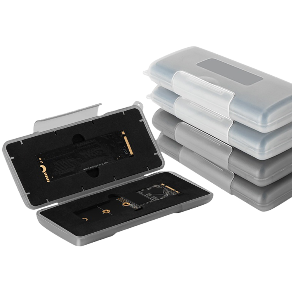 Caja Almacenamiento SSD M.2 NVMe 2280 - Capacidad 2x Unidades - Soporte Plástico Antiestático