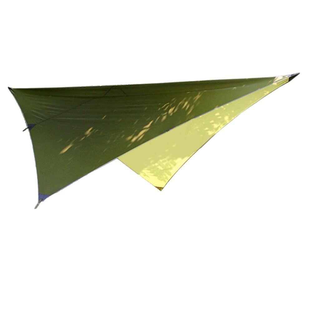 Outdoor Multifunction Canopy Sun Shade Tent Camping Sail Tarp Groundsheet (Accessories Not Included) (Green)